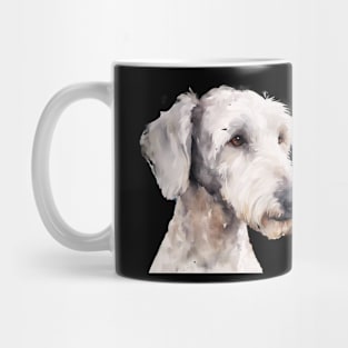 Watercolor Bedlington Terrier Face Mug